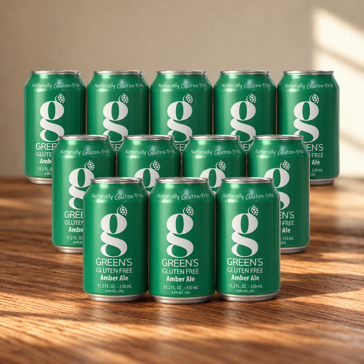 GREEN's Naturally Gluten Free Amber Ale 330ml Cans - 6.0% ABV