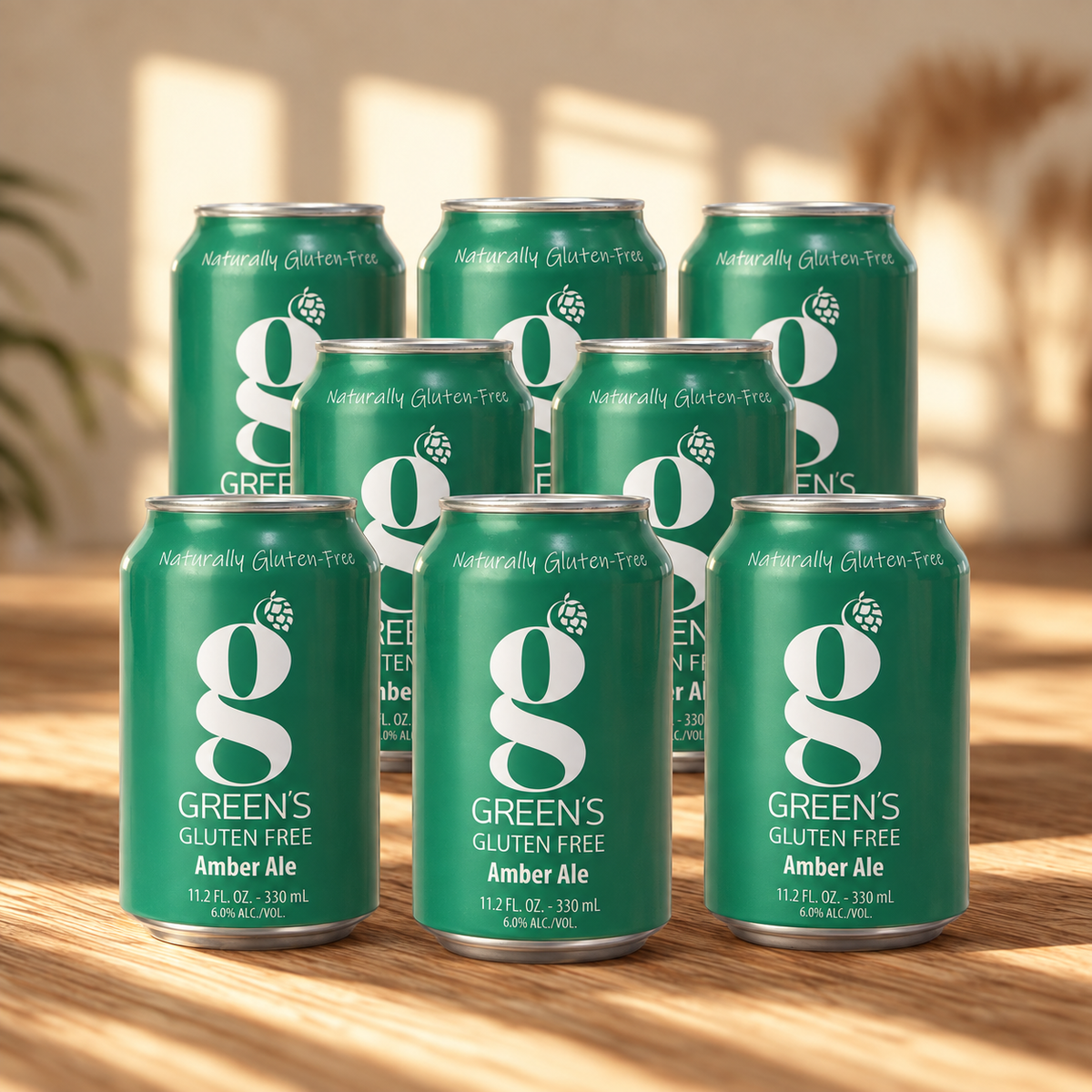 GREEN's Naturally Gluten Free Amber Ale 330ml Cans - 6.0% ABV