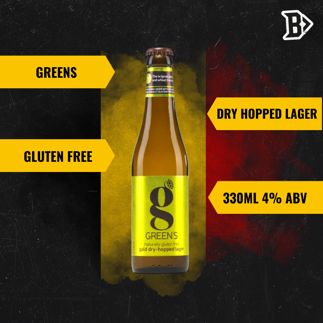 GREEN's Gluten Free Dry Hopped Lager 330ml Bottles - 4.0% ABV (12 Pack) - BEERHUNTER