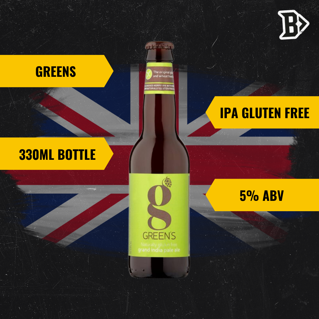 GREEN's Gluten Free IPA 330ml Bottles - 5.0% ABV (12 Pack) - BEERHUNTER