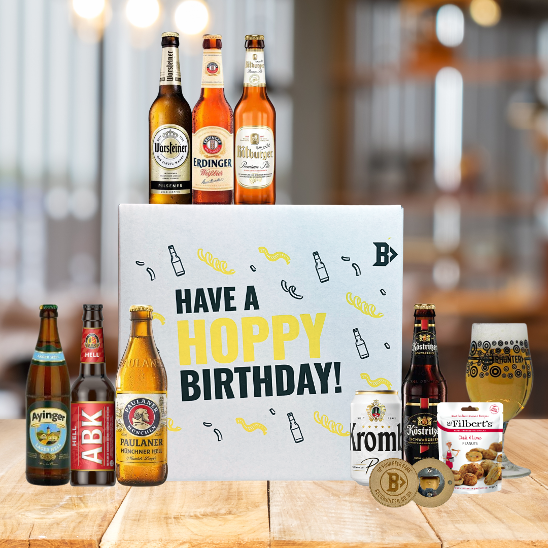 German Beer Happy Birthday Gift Box - Premium Selection - (8 Pack) - BEERHUNTER