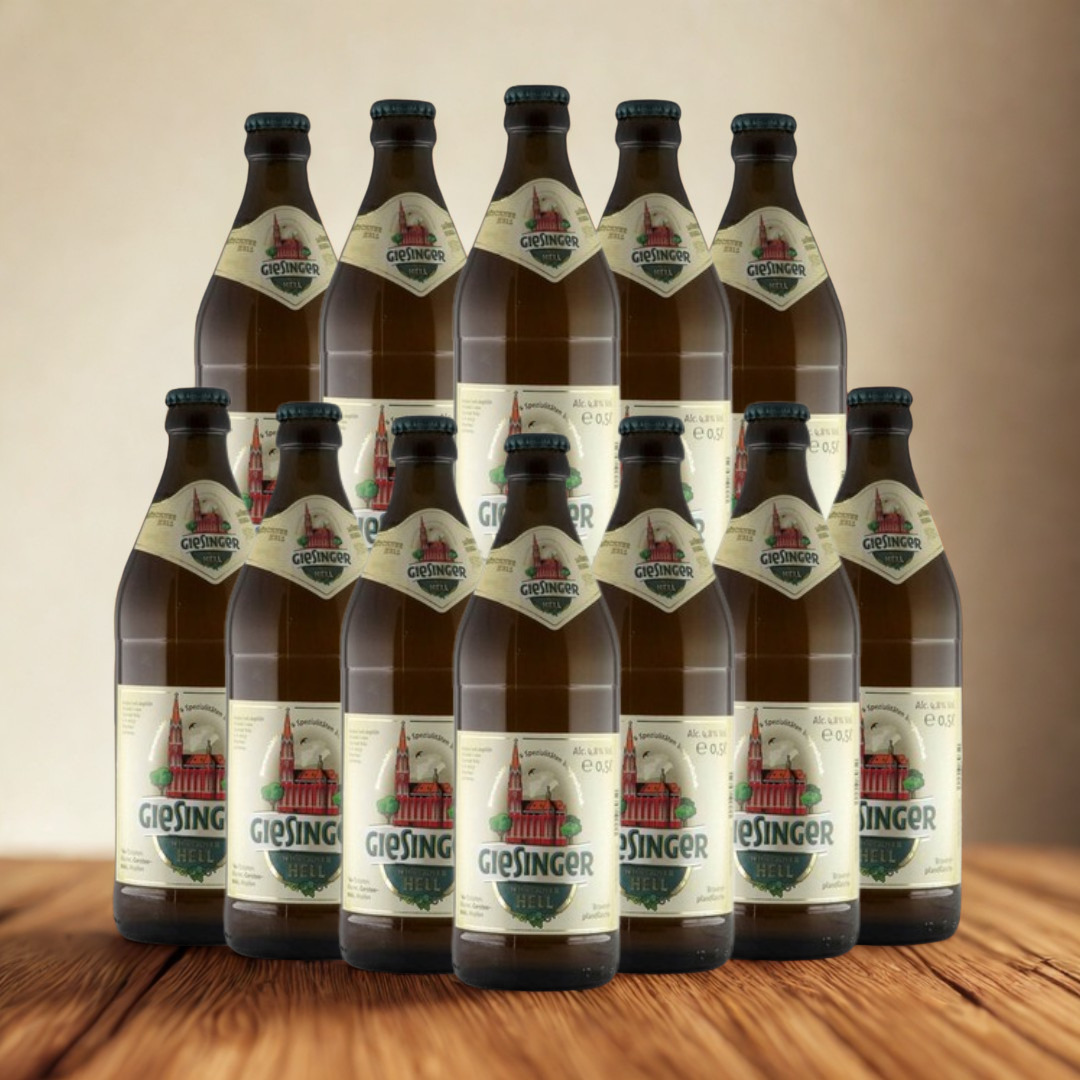 Giesinger German Münchner Hell 500ml Bottles - 4.8% ABV (12 Pack)