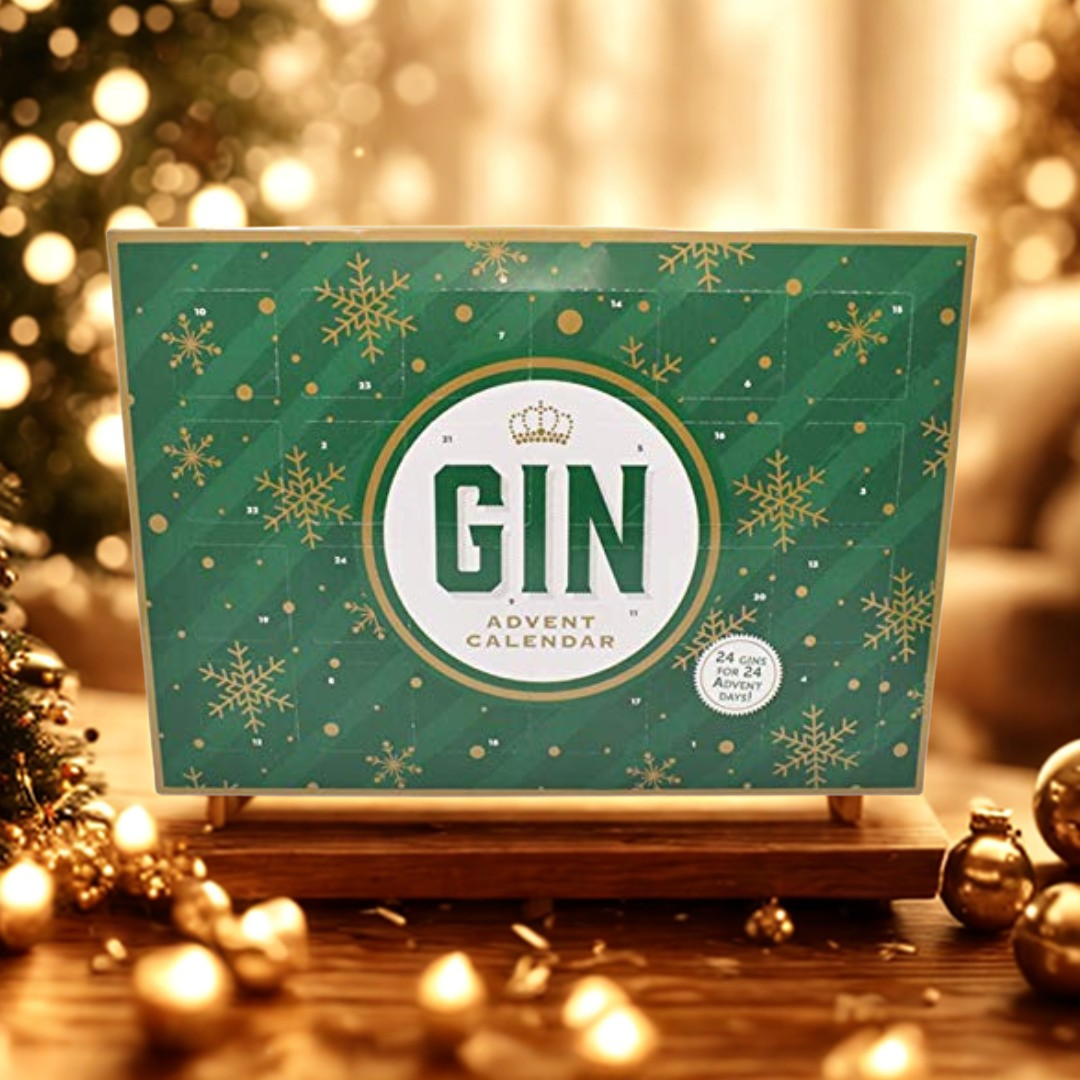 Gin Advent Calendar – 24 Premium Gins in Green Gift Box