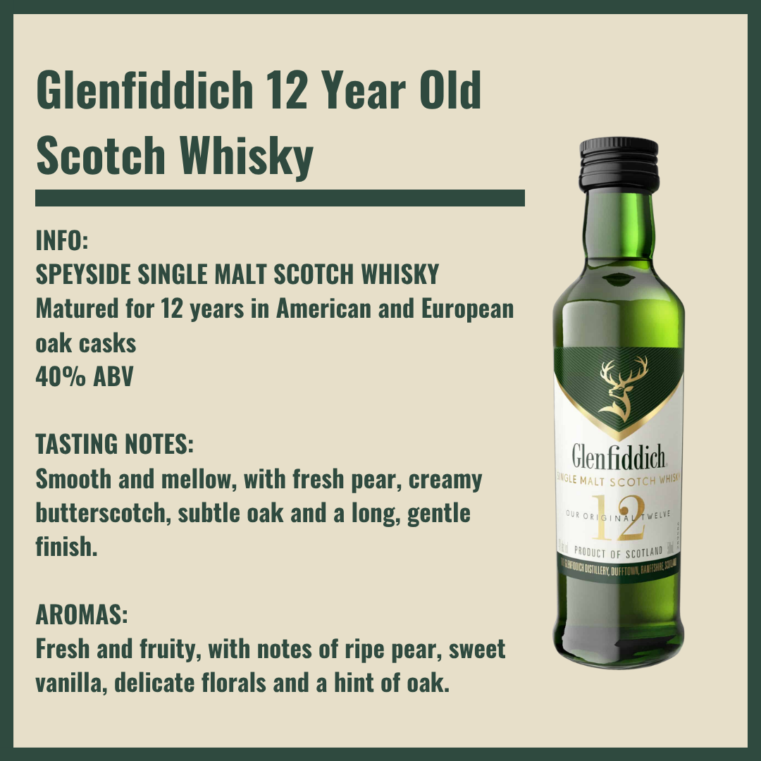 Premium Scotch Malt Whisky Miniatures Gift Box Set for Dads (3 x 5cl)