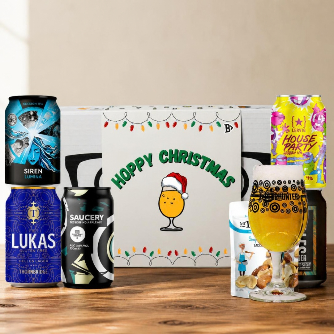 Gluten Free Corporate Hoppy Christmas Mixed Beer Gift Set with Glass (5 x 330ml)
