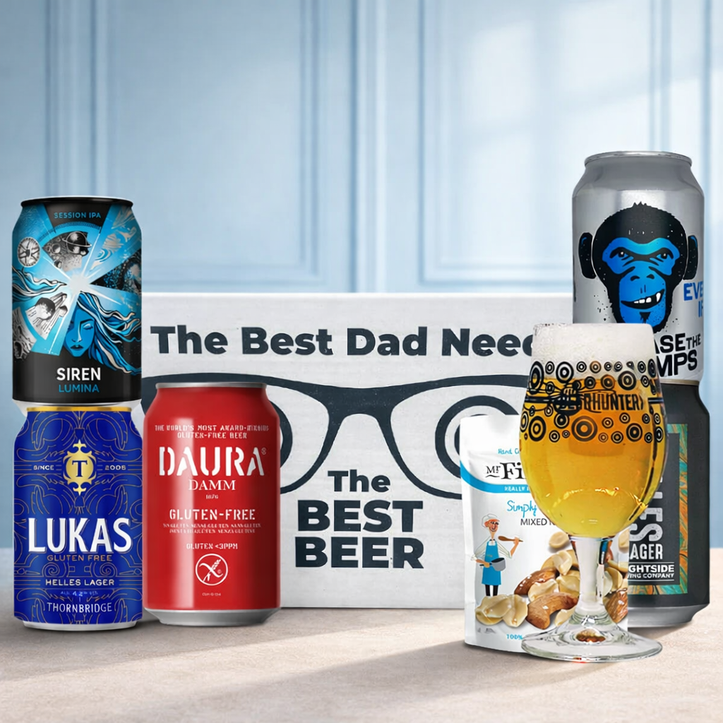 Gluten Free Craft Beer "Best Dad" Gift Pack with Glass