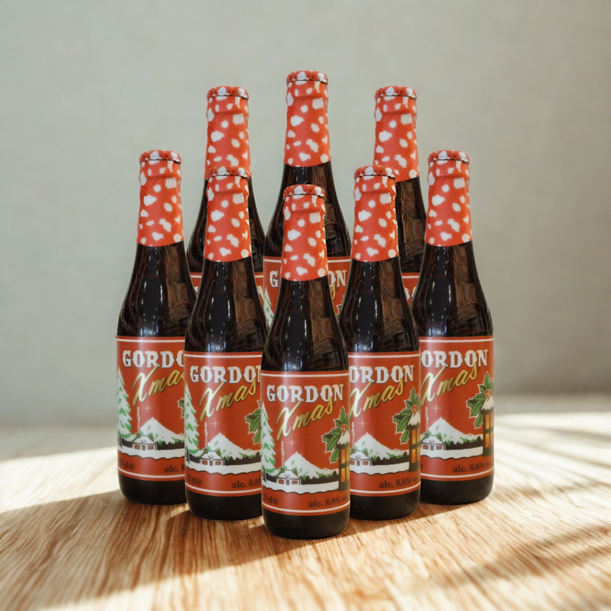 Gordon's Xmas Strong Belgian Seasonal Christmas Beer 330ml Bottles - 8.8% ABV (8 Pack)
