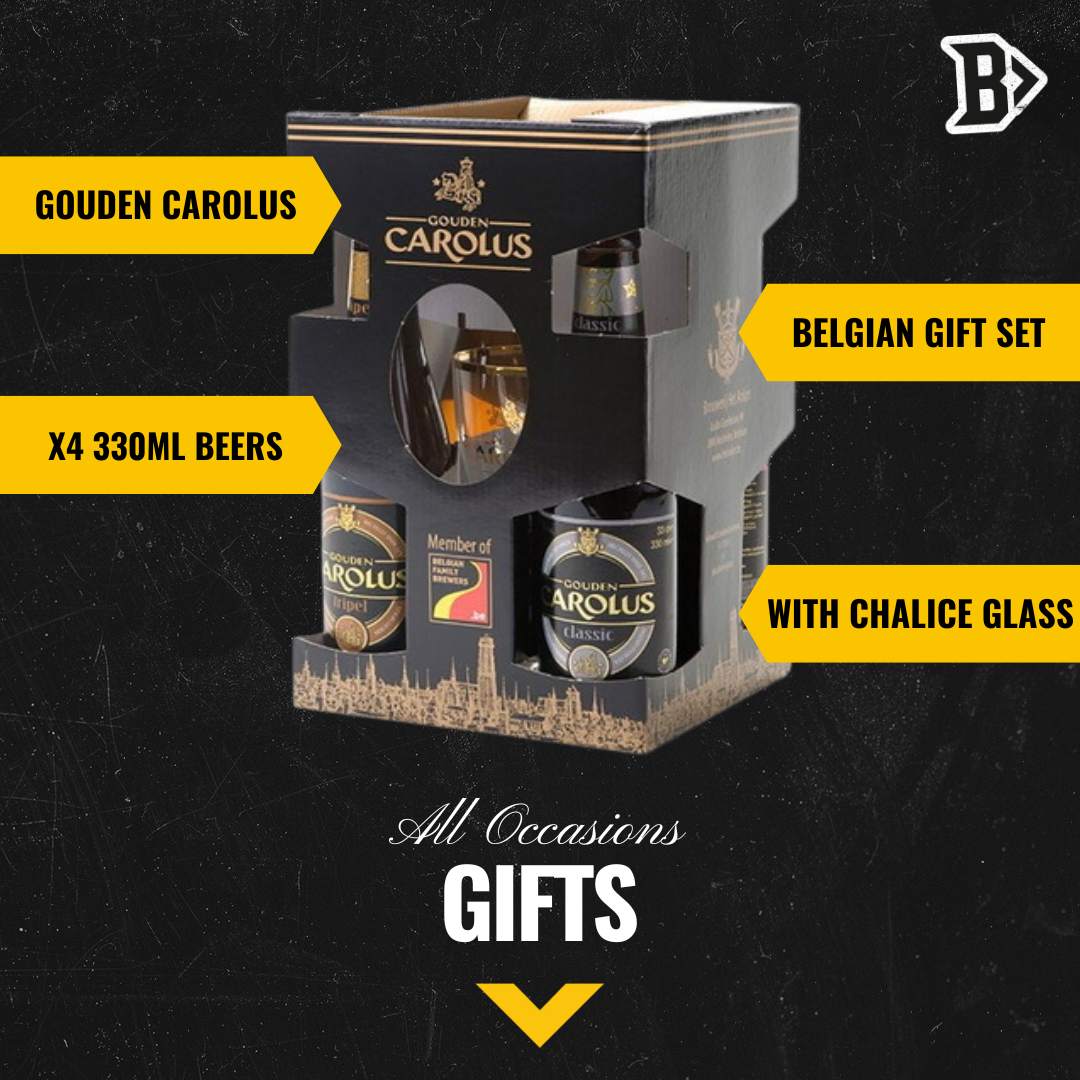 Gouden Carolus Belgian Craft Beer Gift Pack with Chalice Glass - BEERHUNTER