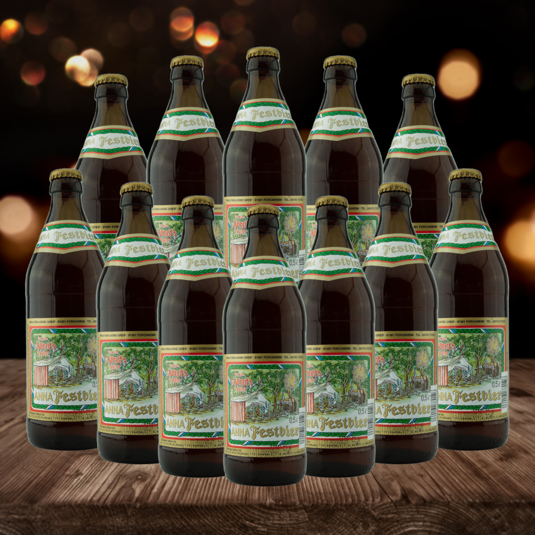 Greif Brau Annafest Festbier German 500ml Bottles - 5.5% ABV (12 Pack)