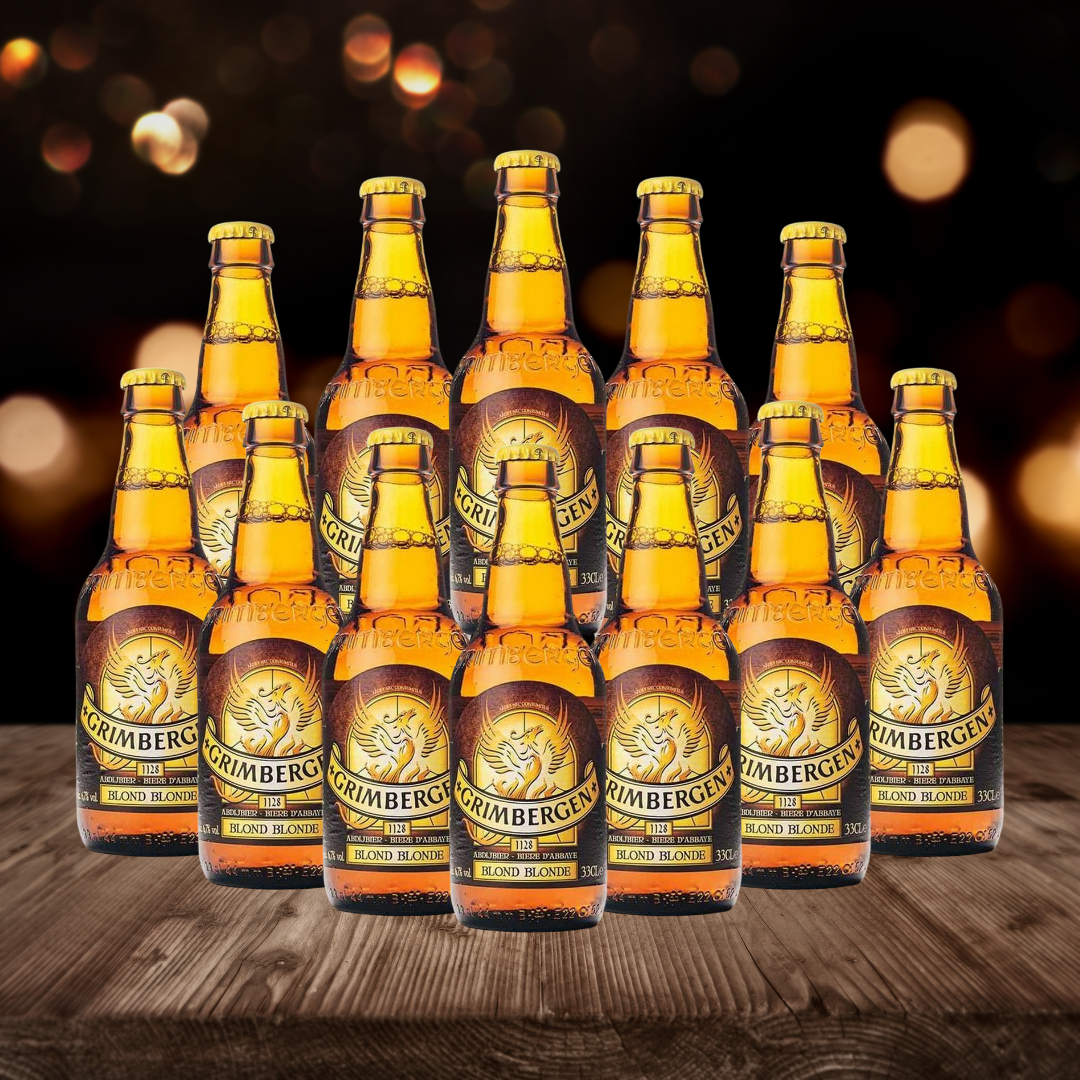Grimbergen Blonde Belgian Ale 330ml Bottles 6.7% ABV (12 Pack) - BEERHUNTER