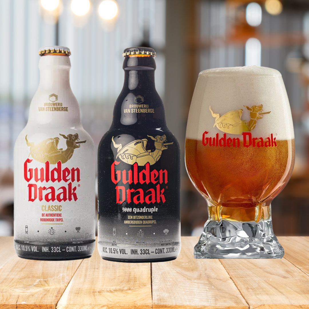 Gulden Draak Gift Set with Goblet Glass - BEERHUNTER