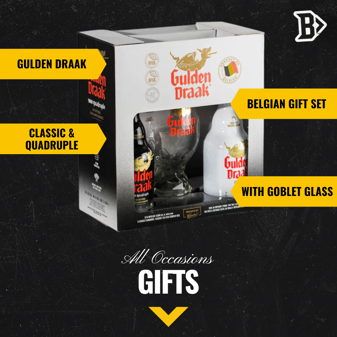 Gulden Draak Gift Set with Goblet Glass - BEERHUNTER