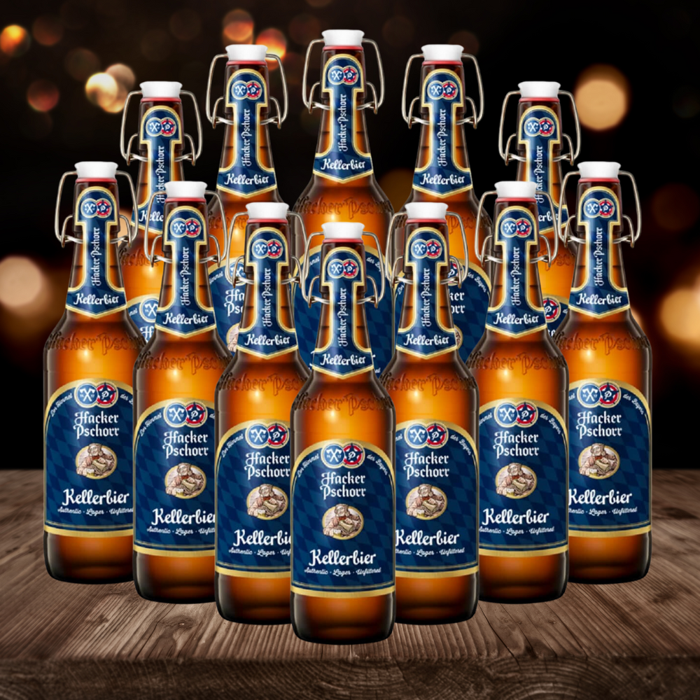 Hacker Pschorr Kellerbier German Lager 500ml Bottles - 5.5% ABV (multi ...