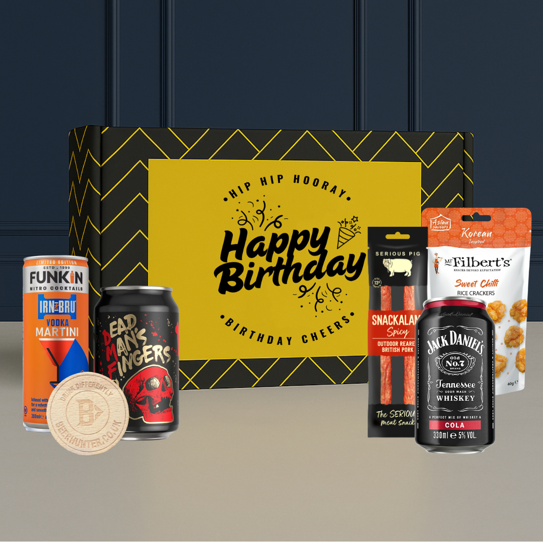 Party Box Gifts For Him Gift Differently Set (Dead Mans Fingers Rum &amp; JD)