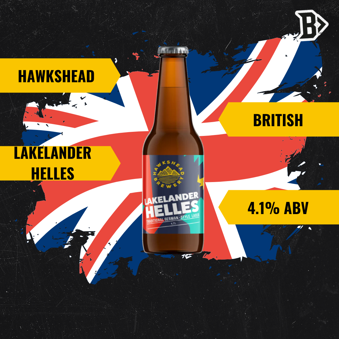 Hawkshead Brewery Lakeland Helles Lager 500ml Bottles - 4.1% ABV (12 Pack)