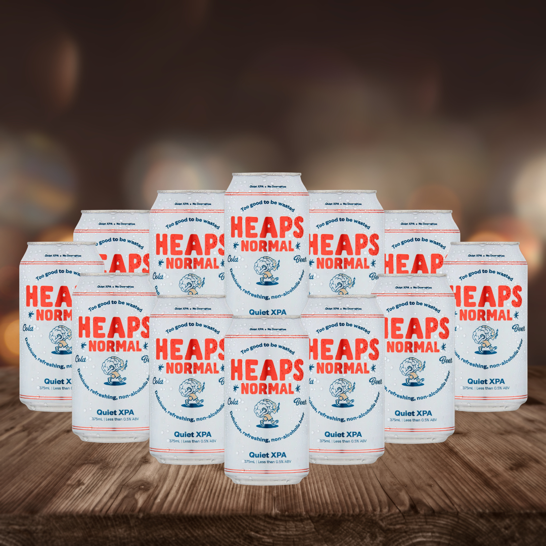 Heaps Normal Quiet XPA Alcohol-Free XPA 375ml Cans - 0.5% ABV (12 Pack)