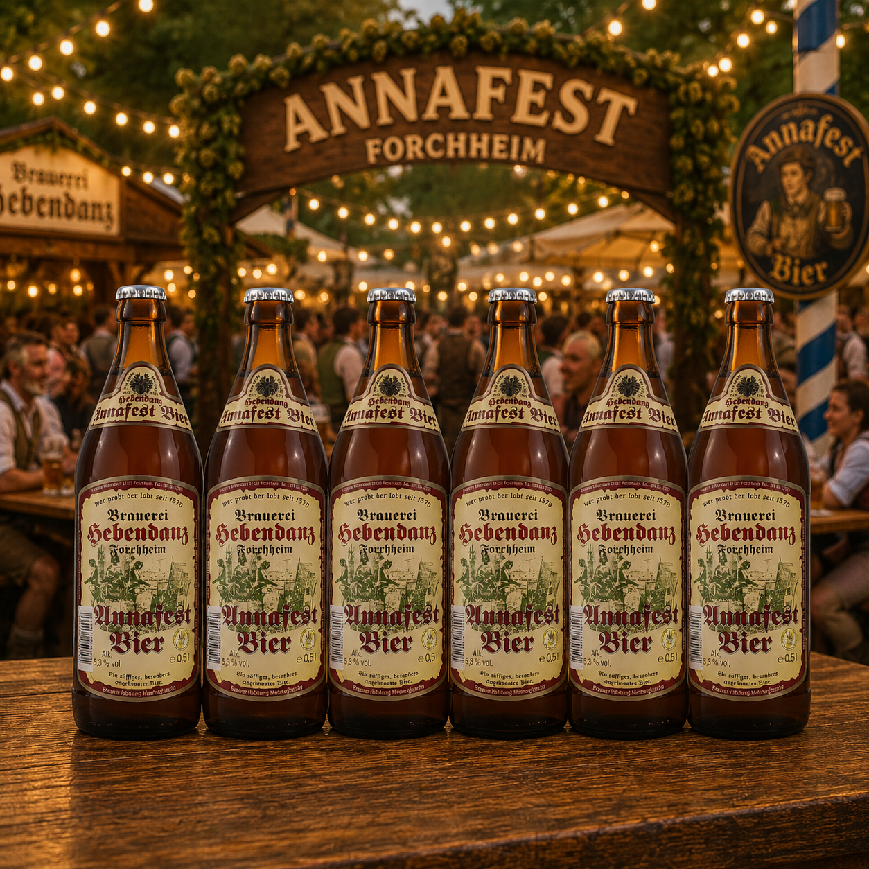 Hebendanz Annafest Festbier German 500ml Bottles - 5.3% ABV (6 Pack)