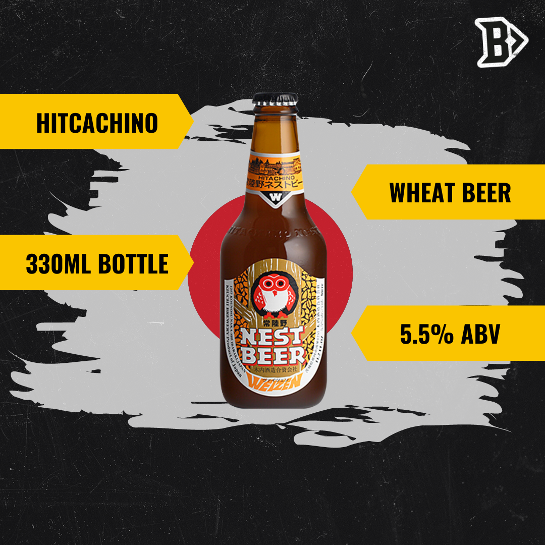 Hitachino Nest Japanese Hefeweizen Wheat Beer 330ml Bottles – 5.5% ABV (12 Pack) - BEERHUNTER