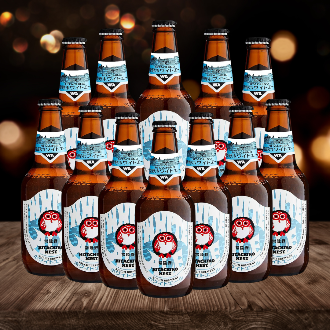 Hitachino Nest White Ale Japanese Beer 330ml Bottles - 5.5% ABV (12 Pack) - BEERHUNTER