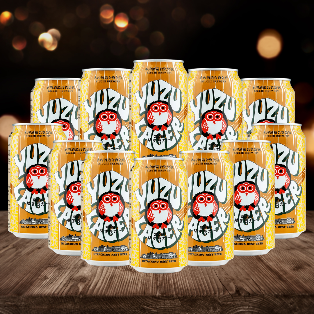 Hitachino Nest Yuzu Lager 330ml Cans - 5.5% ABV (12 Pack) - BEERHUNTER