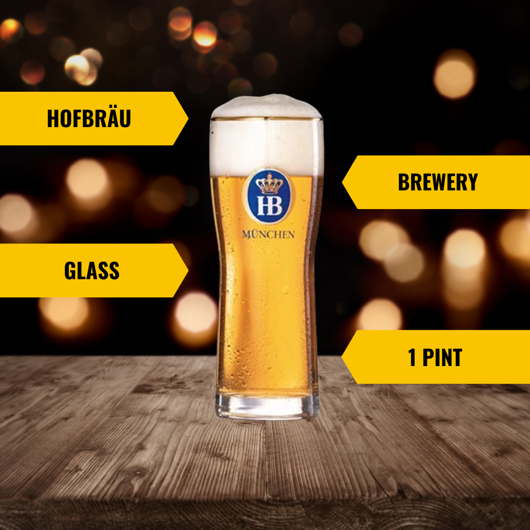 Hofbräu Official Pint Glass - BEERHUNTER