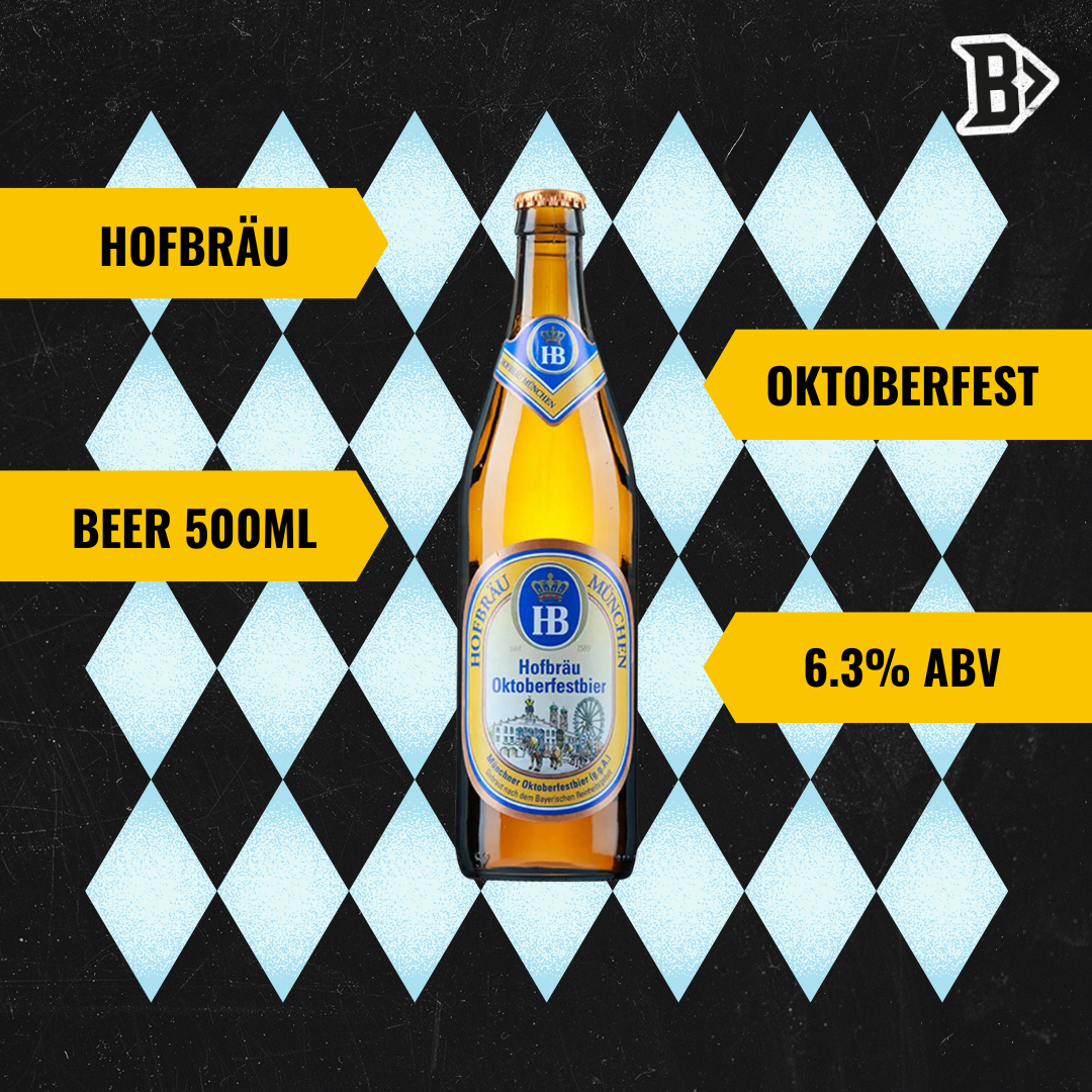 Hofbräu Oktoberfest Beer 500ml Bottles - 6.3% ABV (12 Pack) - BEERHUNTER