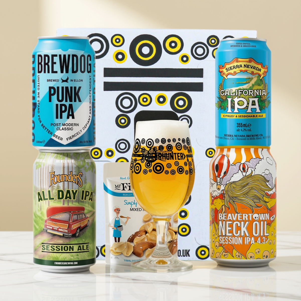 IPA Craft Beer Gift Set (4 x 330ml Cans)