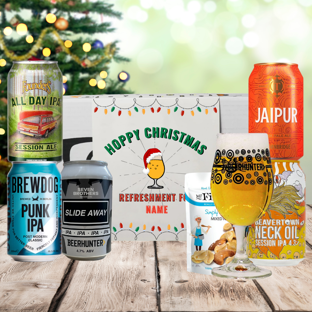 Personalised IPA Christmas Craft Beer Gift Set - (5 x 330ml)