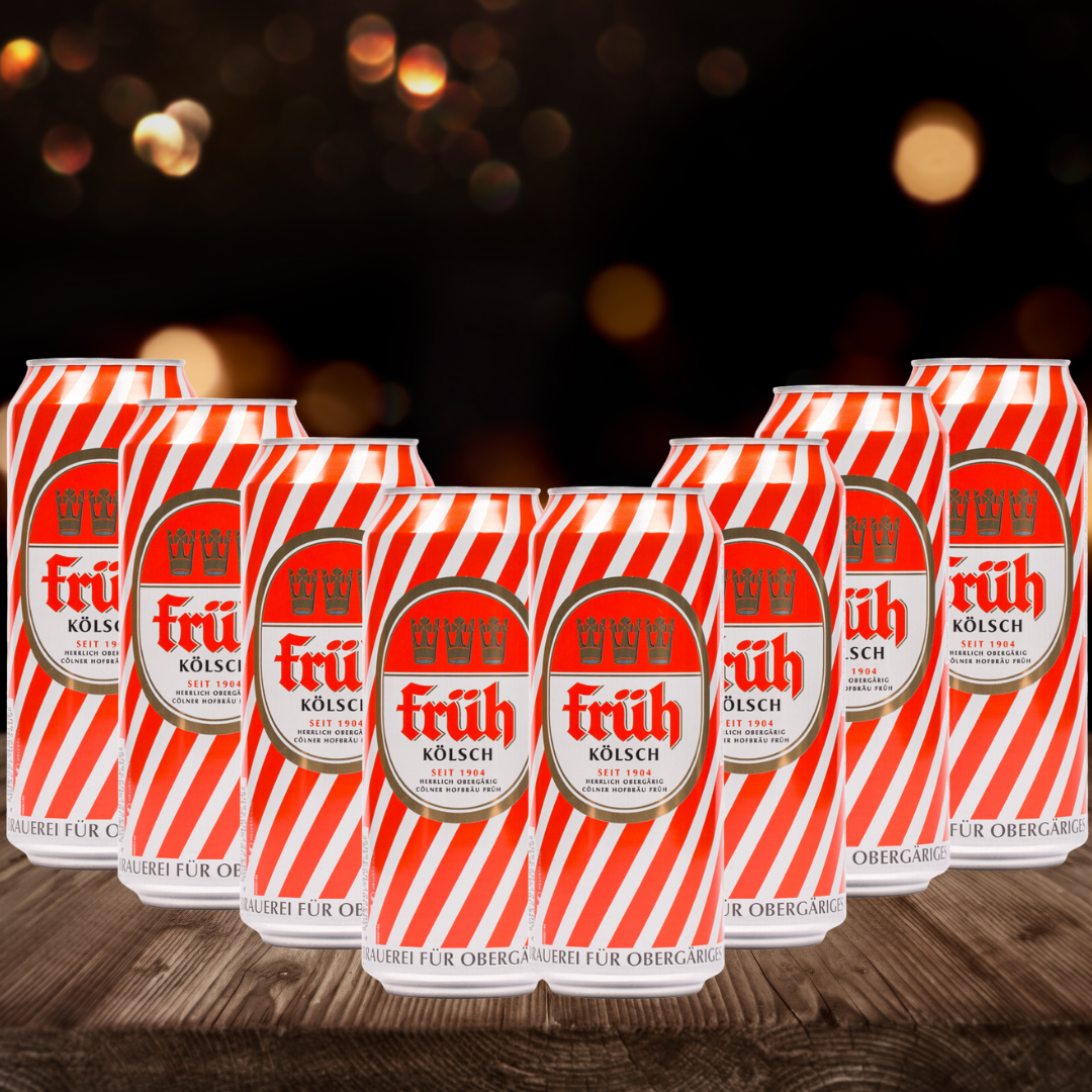 Früh Kölsch German Lager 500ml Cans - 4.8% ABV (multipack)