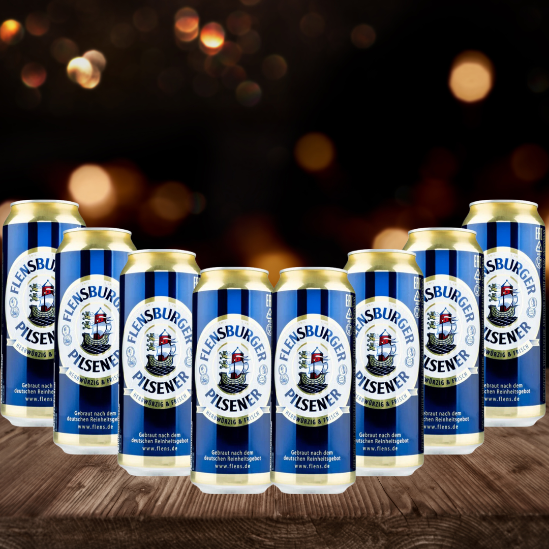 Flensburger Pilsener German Pils 500ml Cans (MultiPack) - 4.8% ABV