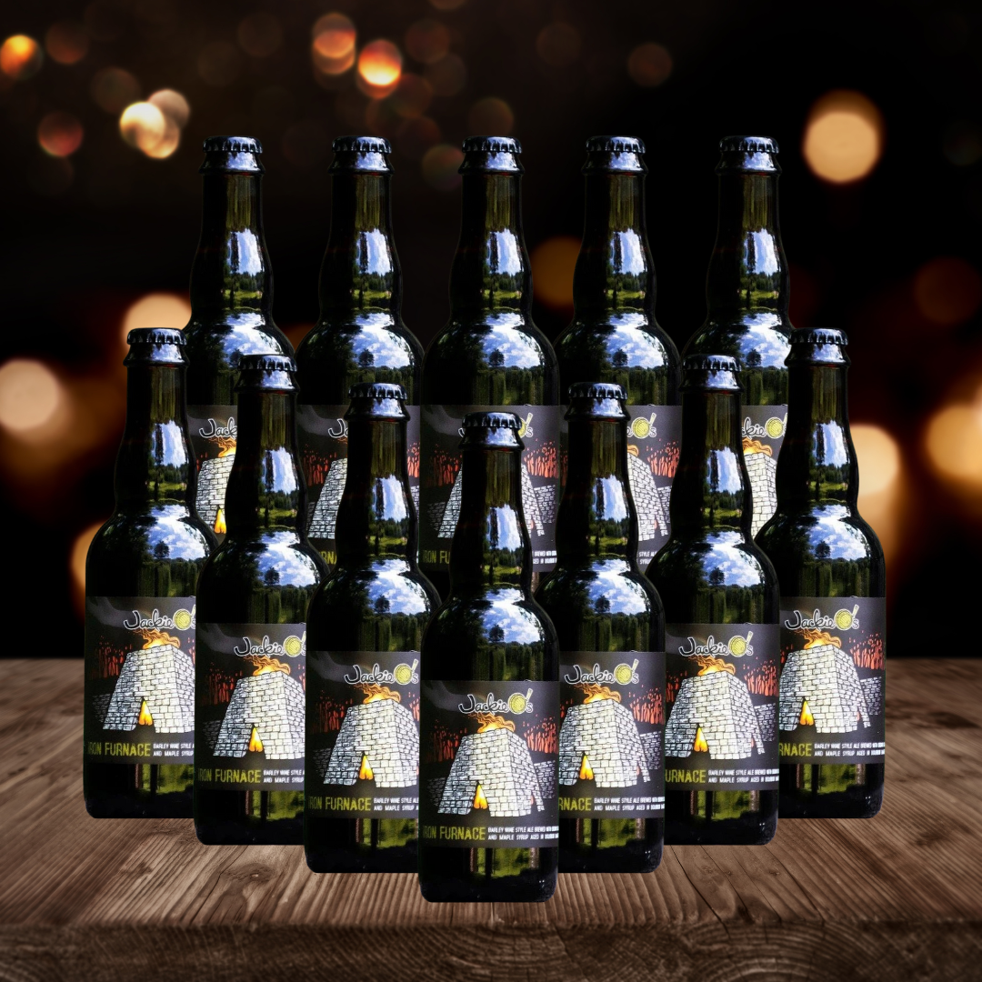 Jackie O's Iron Furnace American Barleywine Ale 375ml Bottles - 13.60% ABV (12 Pack)