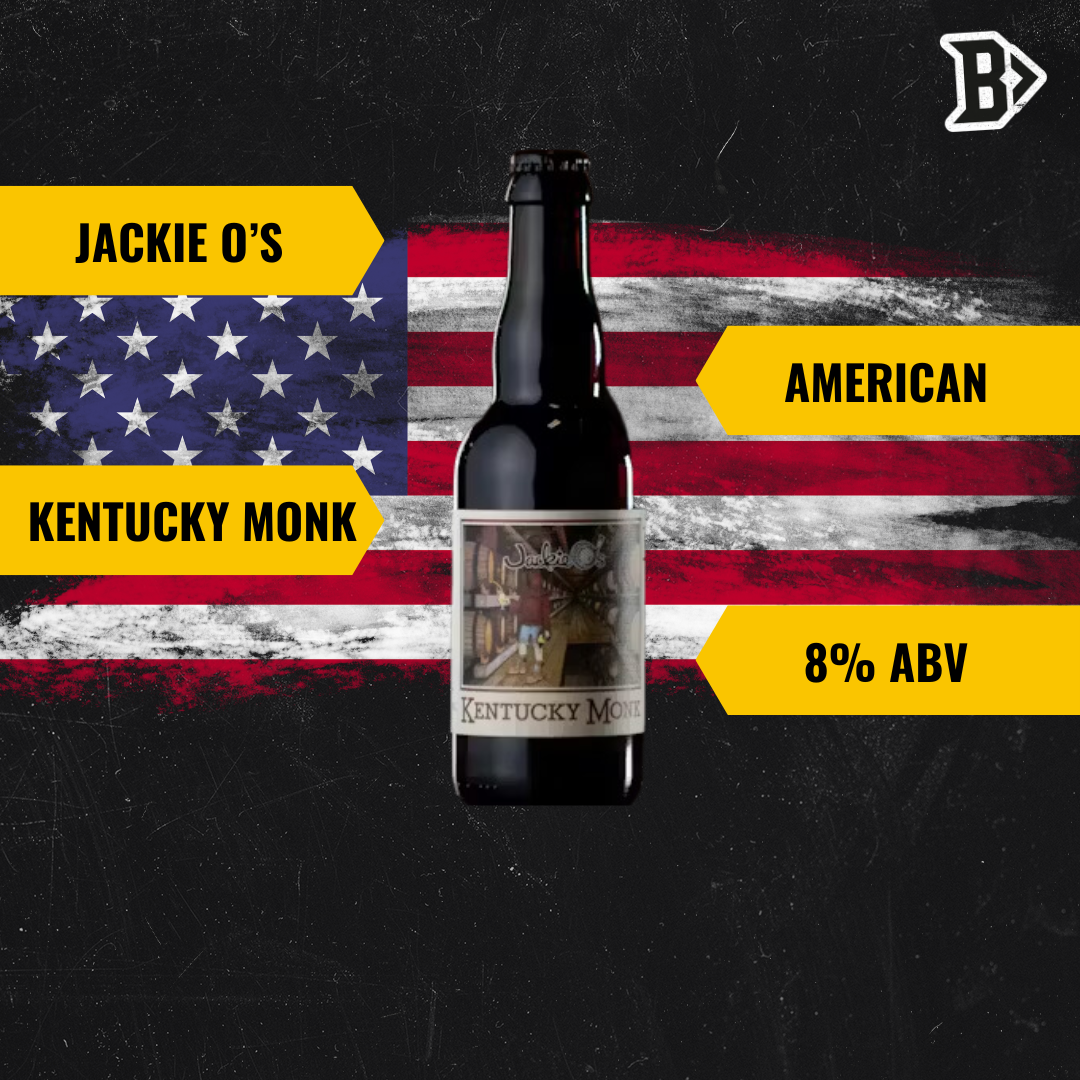 Jackie O's Kentucky Monk American Bourbon Golden Ale 375ml Bottles - 8.00% ABV (12 Pack)