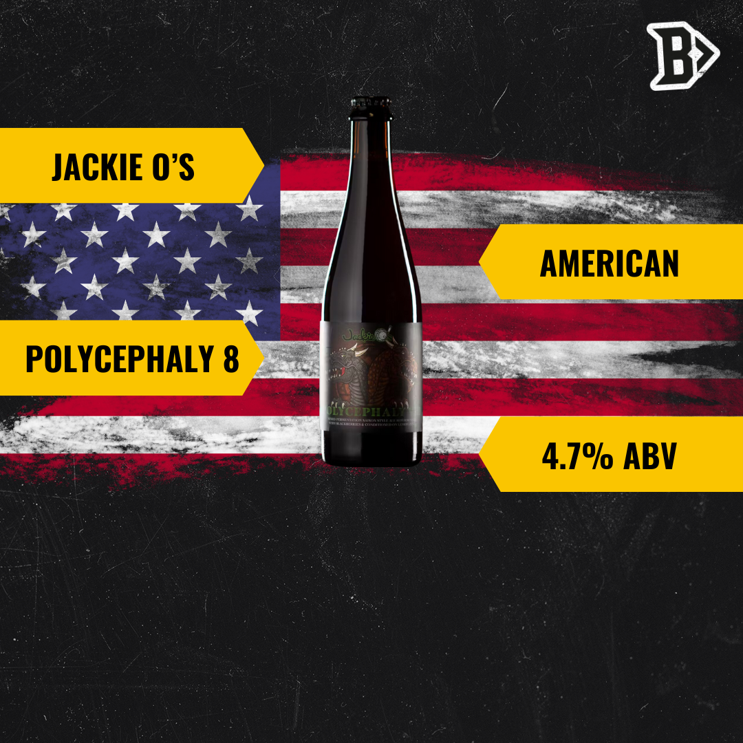 Jackie O's Polycephaly 8 American Saison 500ml Bottles - 4.7% ABV (12 Pack)