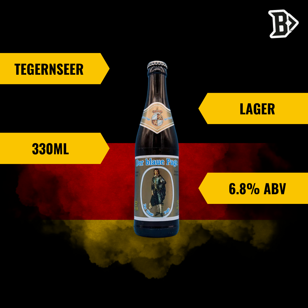 Tegernseer Blaue Page German Lager 330ml Bottles - 6.8% ABV (Multipack)