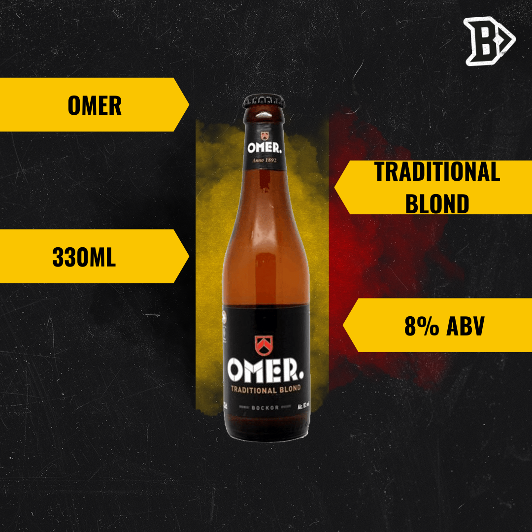 Omer Traditional Blonde Belgian Beer 330ml Bottles – 8.0% ABV (12 Pack)