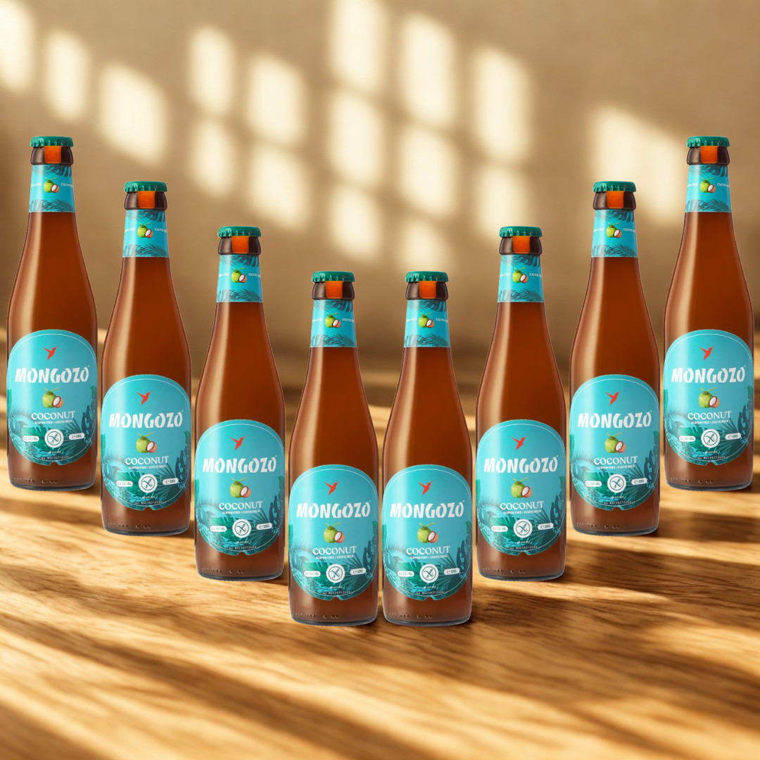 Mongozo Coconut Beer 330ml Bottles - 3.6% ABV (12 Pack)