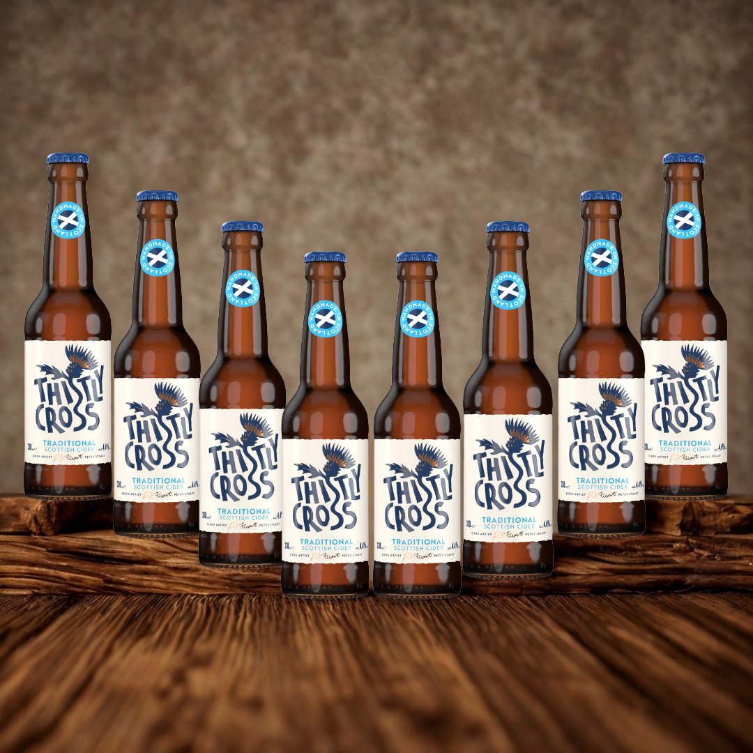 Thistly Cross Traditional Craft Cider 330ml Bottles - 4.4% ABV (12 Pack)