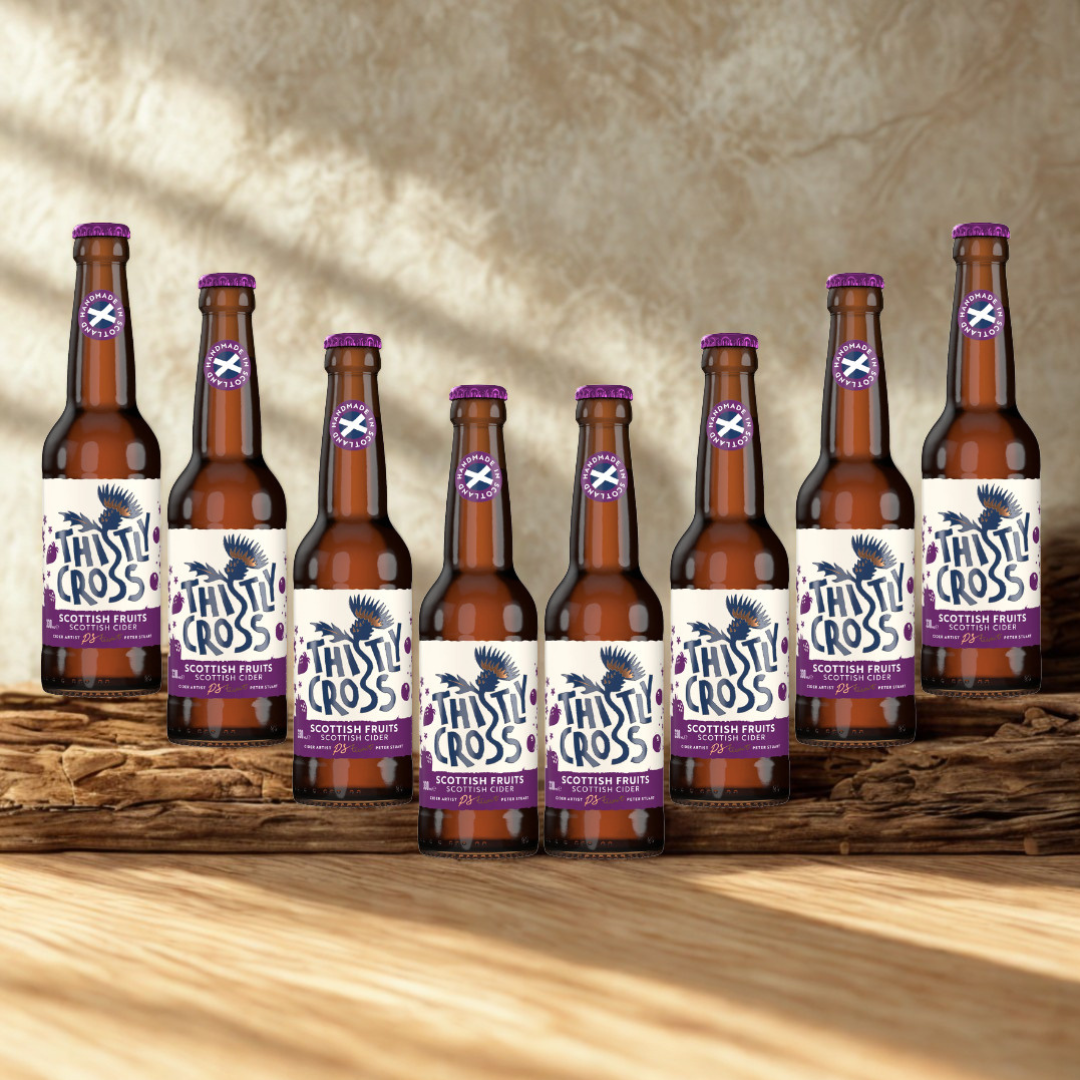 Thistly Cross Scottish Fruits Craft Cider 330ml Bottles - 4.0% ABV (Multipack)