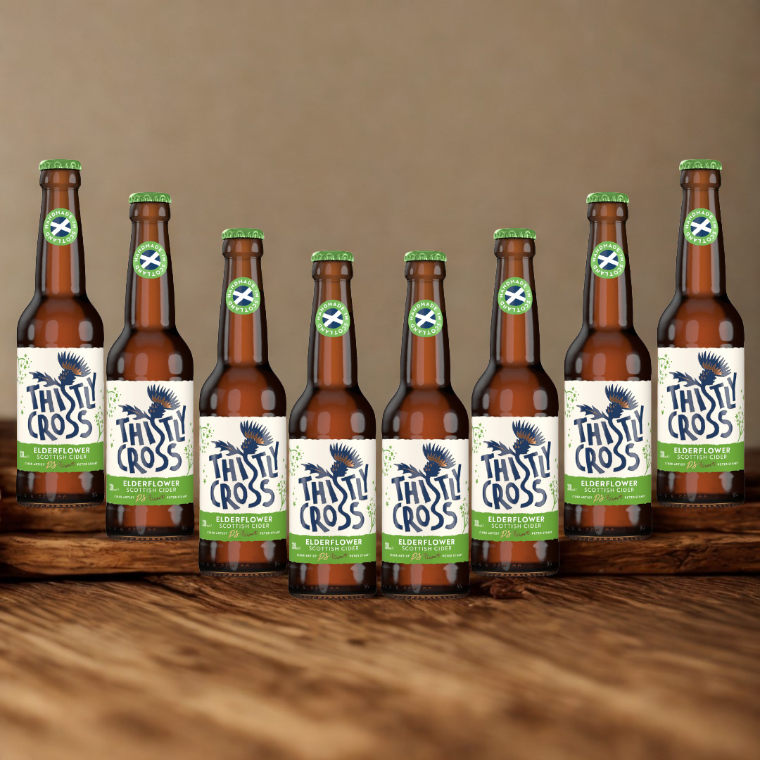 Thistly Cross Elderflower Craft Cider 330ml Bottles - 4.0% ABV (Multipack)