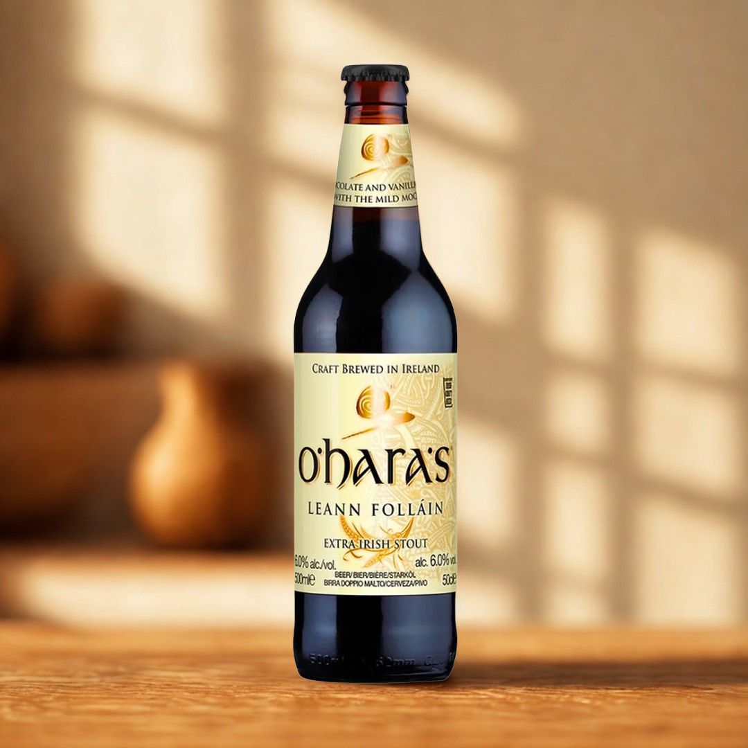 O'hara's Leann Folláin Irish Stout 500ml Bottles - 6% ABV (12 Pack)