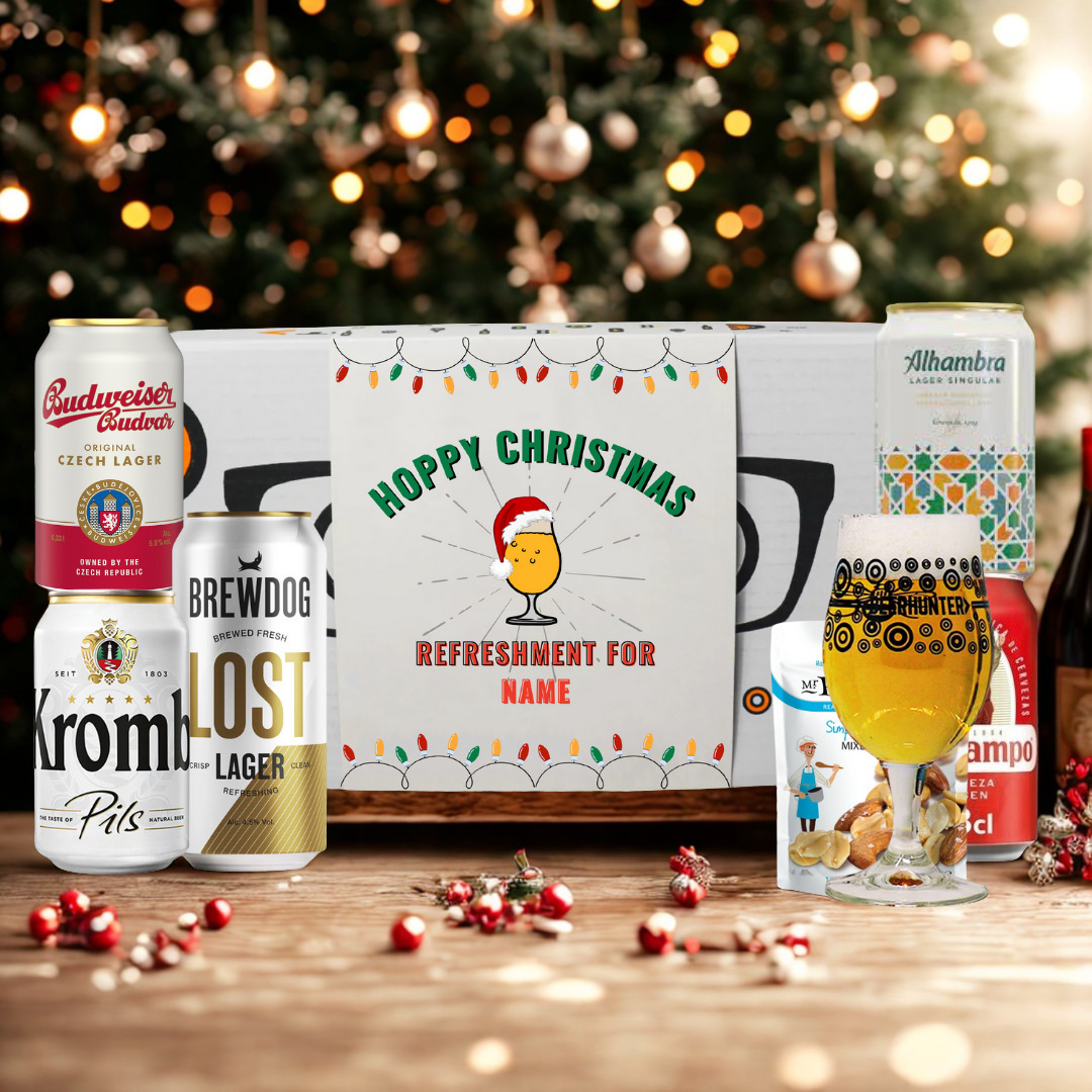 Personalised Premium Lager Christmas Craft Beer Gift Set - Lager (5 x 330ml)