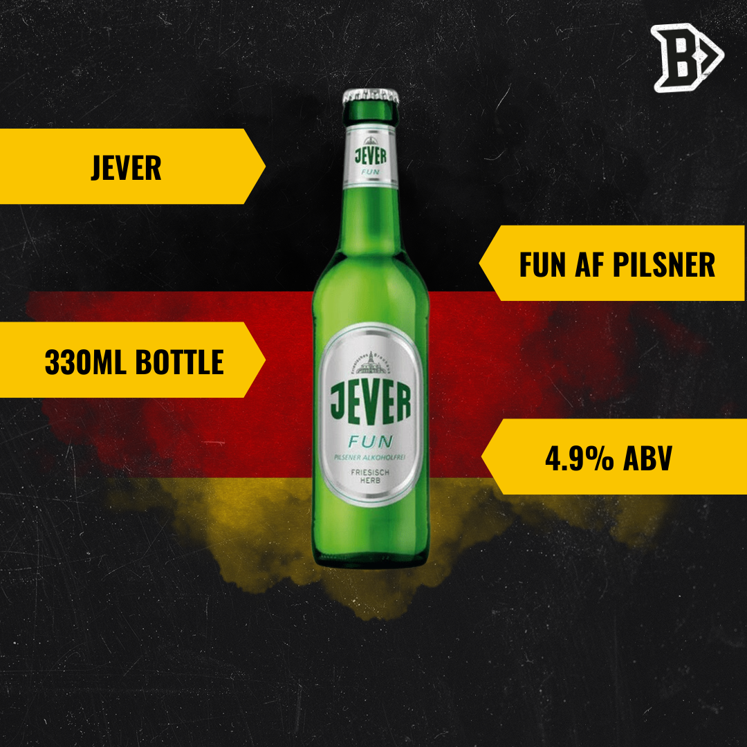 Jever Fun Alcohol Free Pilsner 330ml Bottles - 0.5% ABV (12 Pack) - BEERHUNTER