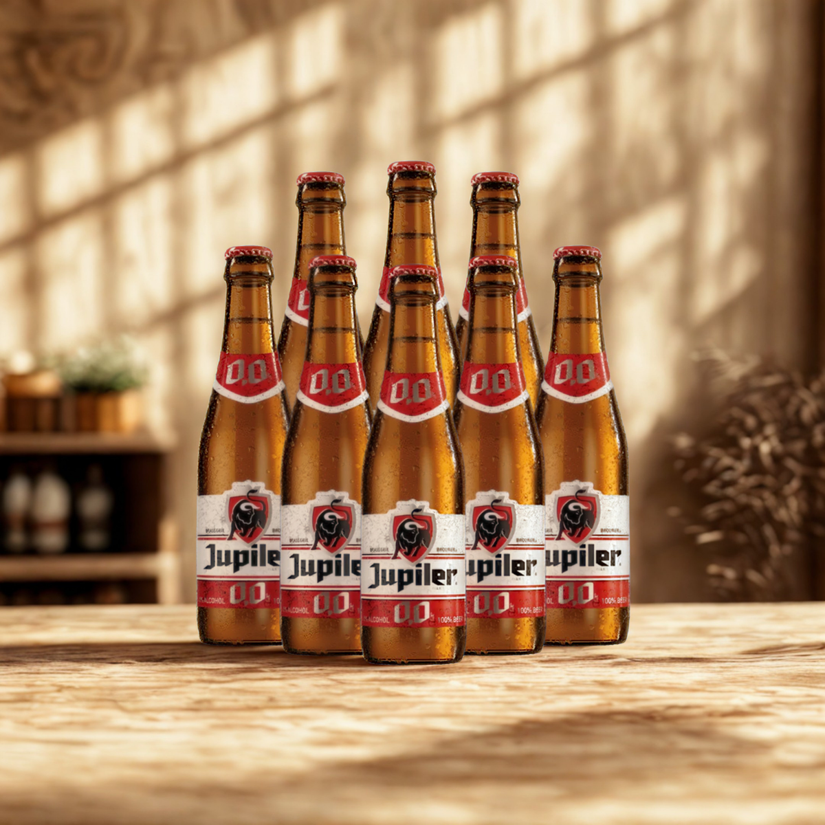 Jupiler Belgian Alcohol Free Beer 250ml Bottles - 0.0% ABV (Multipack)