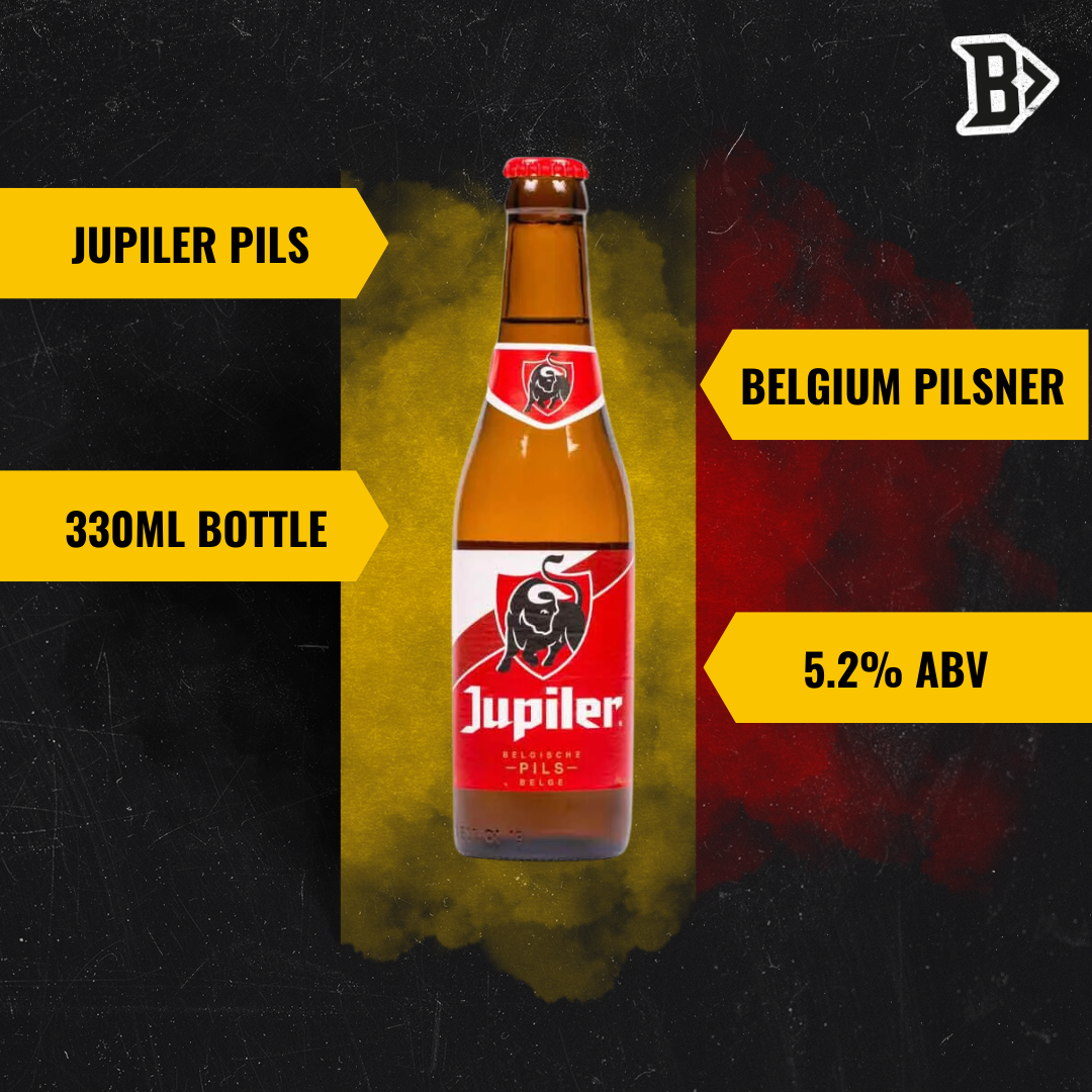 Jupiler Belgian Pils 330ml Bottles 5.2% ABV (12 Pack) - BEERHUNTER