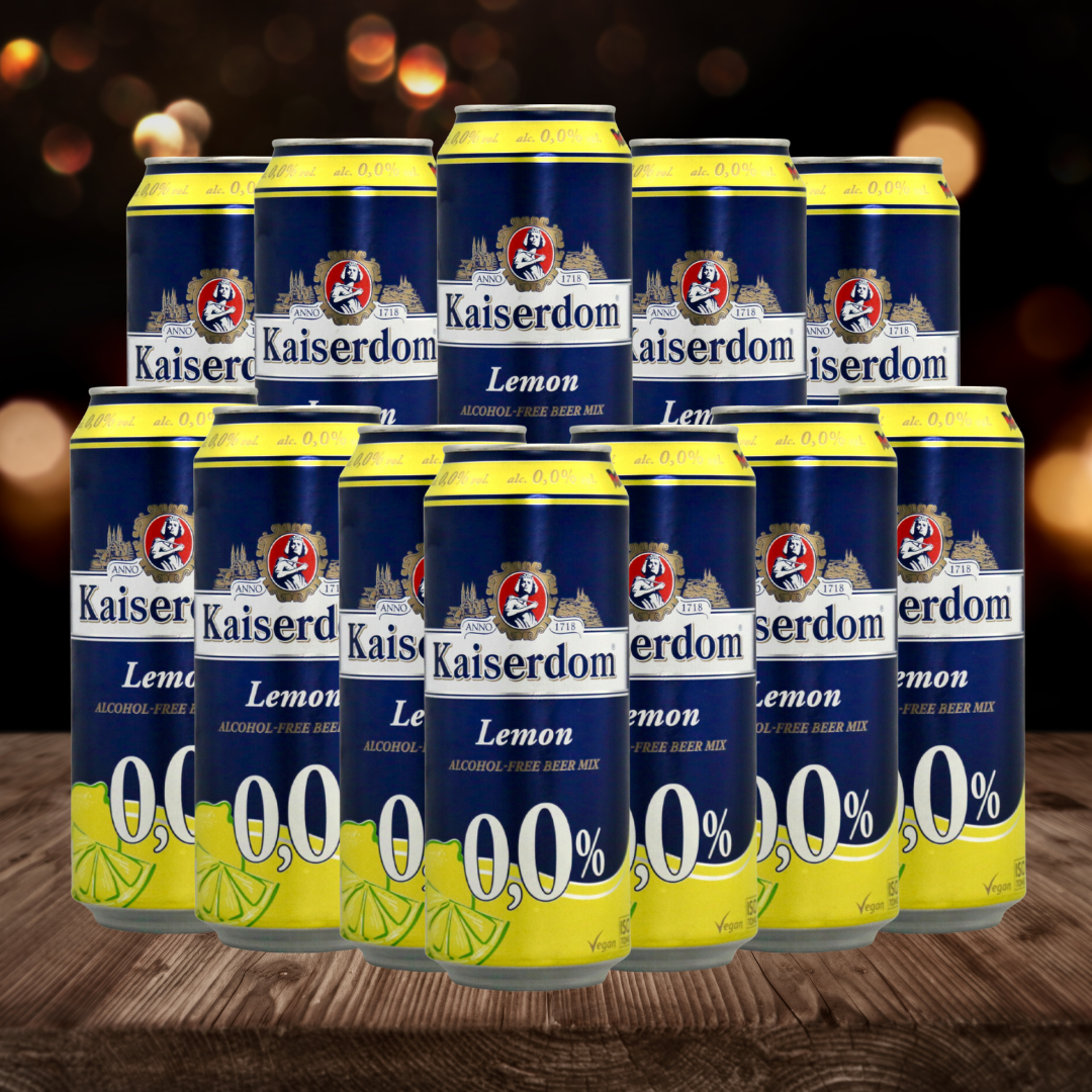 Kaiserdom Lemon Radler German Low Alcohol 500ml Cans - 0.0% (12 Pack) - BEERHUNTER