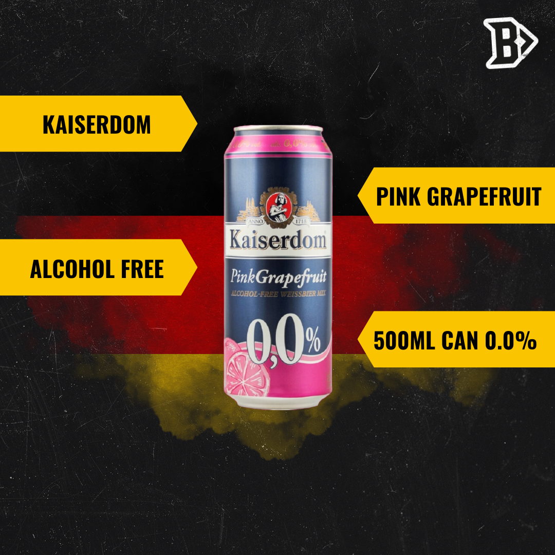 Kaiserdom Pink Grapefruit German Alcohol Free Weissbier 500ml Cans - 0.0% (12 Pack) - BEERHUNTER