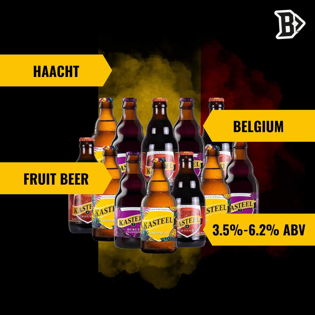 Kasteel Belgian Beer Mixed Case of Bottles (Tropical, Cherry & Donker) - (12 Pack)