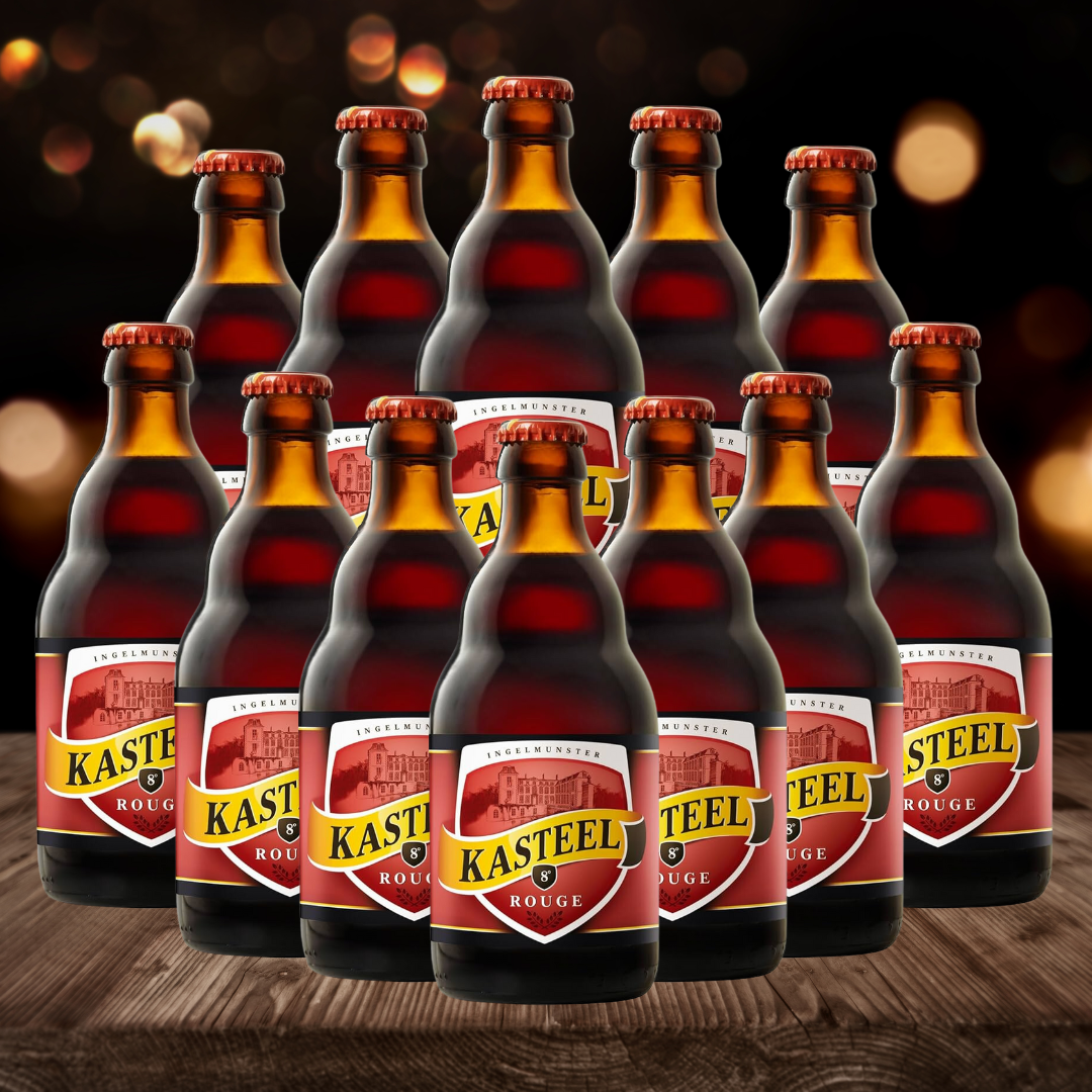 Kasteel Rouge Belgian Cherry Fruit Beer 330ml Bottles - 8.0% ABV (12 Pack) - BEERHUNTER