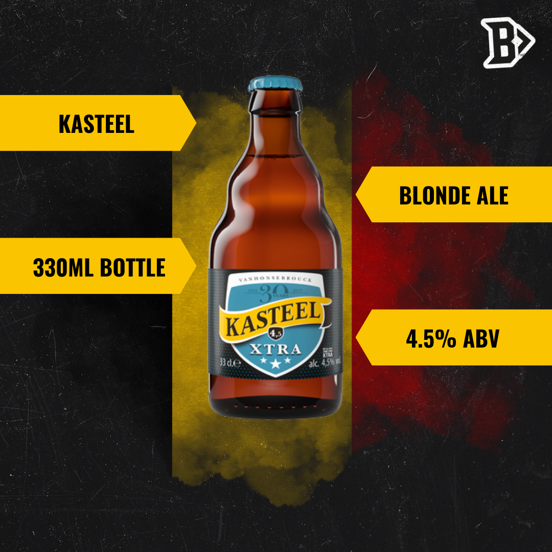 Kasteel Xtra Blond Belgian Blond Ale 330ml Bottles - 4.50% ABV (12 Pack) - BEERHUNTER