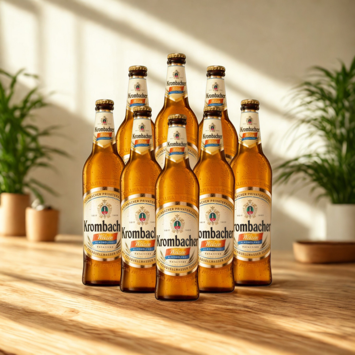 Krombacher Alcohol Free Weizen German Wheat Beer 500ml Bottles (Multipack) - 0.0% ABV